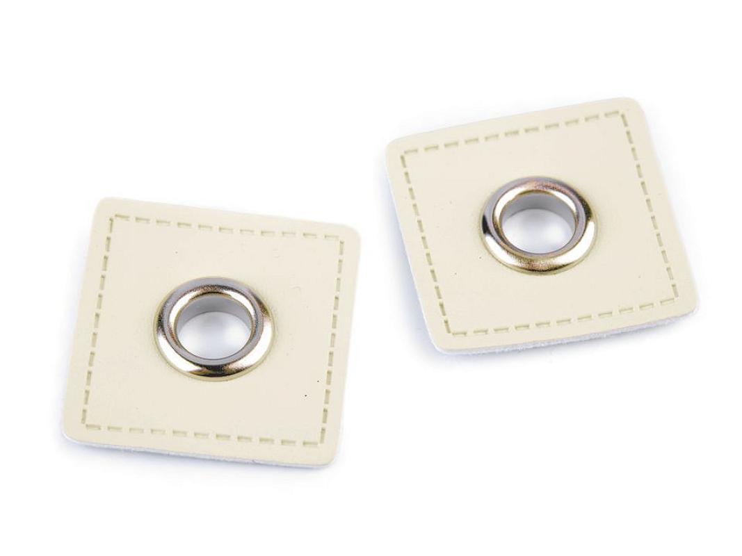 2 Ösenpatches creme
